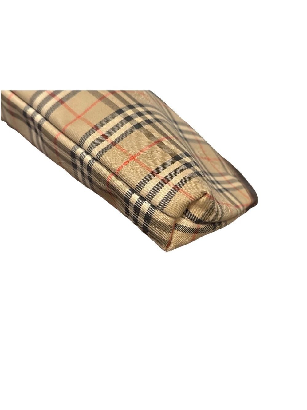 BURBERRY’s Nova Check Beige Canvas Pouch Clutch Vintage - Picture 8 of 11